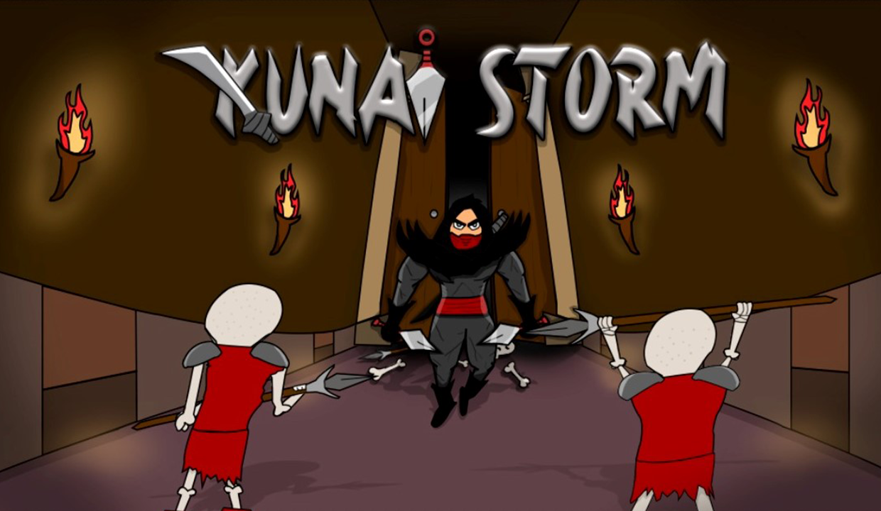 Videojuego 2D topdown Kunai Storm